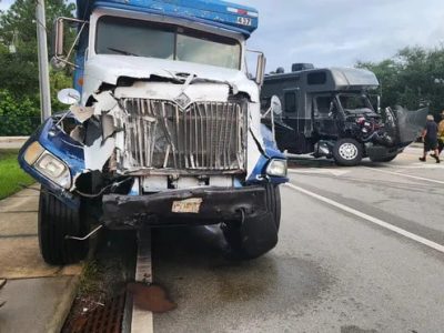 Truck front end accident-min